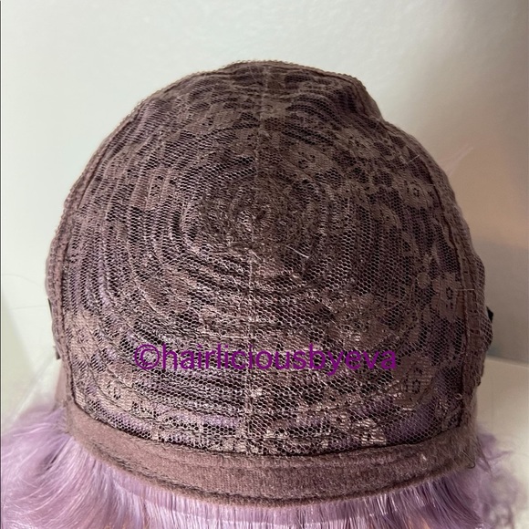 Wig with bangs purple - Picture 6 of 6